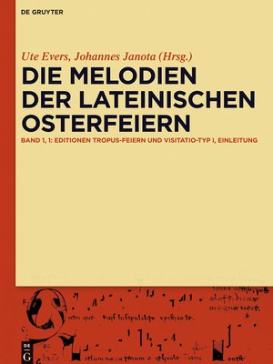 cover image of Die Melodien der lateinischen Osterfeiern